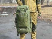 Туристический рюкзак на 70 л. | походной рюкзак | военный рюкзак | тактический рюкзак (Олива)