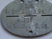 Жетон Вермахту 4/Gb. Jg. R.98. (98 полку гірських єгерів)