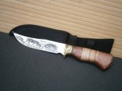 Ніж мисливський Лось 3386 з чохлом 28 см