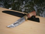 Ніж мисливський Лось 3386 з чохлом 28 см