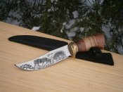 Ніж мисливський Лось 3386 з чохлом 28 см