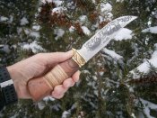 Ніж мисливський Лось 3386 з чохлом 28 см