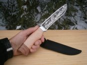 Ніж мисливський Орел 3492 з чохлом 28 см