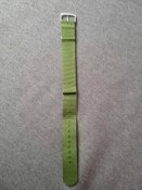 Ремінець для наручного годинника 20мм Зелений
