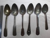 Ложки столовые, латунь, 6шт.