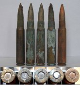 5 макетов с разными клеймами. 7,9х57 Маузер. ПМВ