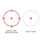 Коліматорний приціл HOLOSUN HS503CU (2 MOA Dot; 2 MOA Dot & 65 MOA Circle, red, Weaver)