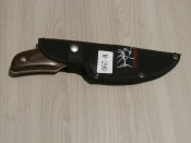 Ніж мисливський,туристичний похідний із дерев'яною ручкою в чохлі Buck 480