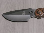 Ніж мисливський,туристичний похідний із дерев'яною ручкою в чохлі Buck 480