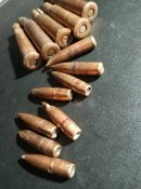 Гільза 12.7х108, гільза та куля 7,62х54 (пошкоджені), куля 7,62х54 (розібрані)