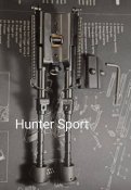 Телескопические сошки Harris Bipod 1a2-Brm, 15-23 см,на Weaver/picatiny/антабку,для АК/AR15. Аналог