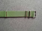 Ремінець для наручного годинника 22мм Зелений