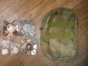 Підсумок від прицілу, спиртові розігрівачі, утилітарний підсумок в кольорі "мох"