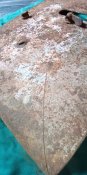 Німецький траншейний щит часів псв з кульовими влучаннями Ризький фронт