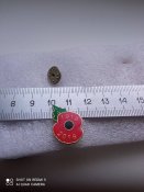 Значок  червоний мак 1918-2018р.( Символ пам'яті першої світової війни)