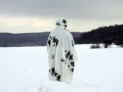 Оригінальне зимове (біле) маскувальне пончо Бундесверу