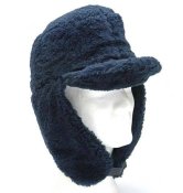 Вушанка German Navy blue winter ear hat, Bamberger Mützen, Gr. 61
