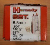 Продам пули Hornady SST .264 / 6,5 мм 140 Grain 91 шт #26302