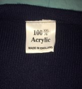 Светр пуловер темно-синій made in England, розмір 3XL