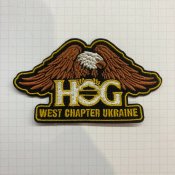 Шеврон патч нашивка HOG West Chapter...