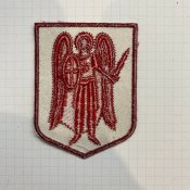 Шеврон нашивка патч герб Киев красная