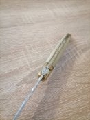 27#Я Нiж легендарного бренду Laguiole inox France накладки з рогу