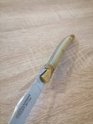 27#Я Нiж легендарного бренду Laguiole inox France накладки з рогу