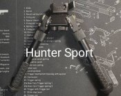 Сошки быстросъёмные Atlas Accu-Shot, с Качалкой. 17-25 см, на Weaver/picatiny, для АК/AR15. Аналог