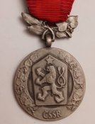 За заслуги у обороні вітчизни, ЧССР срібло