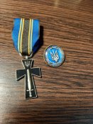 Хрест Петлюри + значок УНР ( патріотика)