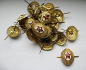 Кокарда офіцерська - офицерская = Радянська армія - Советская армия