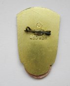 Победа - 40 років Перемоги = 1945 - 1985 = значок с камнем = клеймо УС - "Уральские самоцветы"