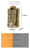 Подвійний підсумок на Molle під рацію, магазин/ліхтар тощо - Olive Green