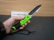 Ніж складаний Помічник Оutdoor Active Roper Green 21 см паракорд