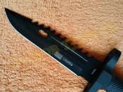 Нож туристический охотничий Columbia 1378A с пластиковым чехлом 32см
