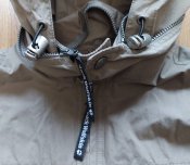 Куртка, ветровка треккинговая Jack Wolfskin + капюшон, хаки, размер S, склад, Таиланд