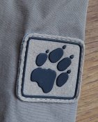 Куртка, ветровка треккинговая Jack Wolfskin + капюшон, хаки, размер S, склад, Таиланд