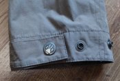 Куртка, ветровка треккинговая Jack Wolfskin + капюшон, хаки, размер S, склад, Таиланд