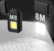 Електроімпульсна спіральна запальничка M8 із ліхтариком 3W, зарядкою від USB
