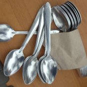 Ложка алюминиевая СССР новая