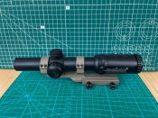 Приціл оптичний Bushnell AR Optics 1-6x24 сітка BTR-1 BDC з підсвіткою + моноблок Vector Optics