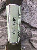 Тубус від чеського гранатомету RPG-75 .Пошкоджений