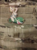 Патч Morale patch - PinUp Girl ride a...