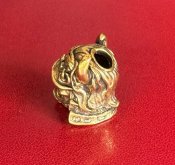 Намистина (бусина) "Gold Angry Samurai Head" для плетіння темляків з паракорду