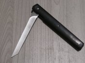 Ніж складний,напівавтомат M390 Tanto Flipper 21.3 см на підшипниках з чохлом зі шкірозамінника