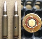ММГ Швейцарского  армейского патрона 7,5х55 Шидт-Рубин GP 11 в стальной гильзе.