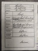 Кенкарта Третій Рейх 1940 року.