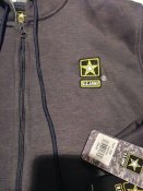 Худі на блискавці чоловіча us army