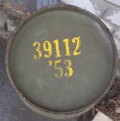 Тубус металевий для пороху арти 155 мм. М4А1. 70 см