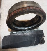 Залишок реактивного керованого снаряду 152 мм Краснополь. З позиції